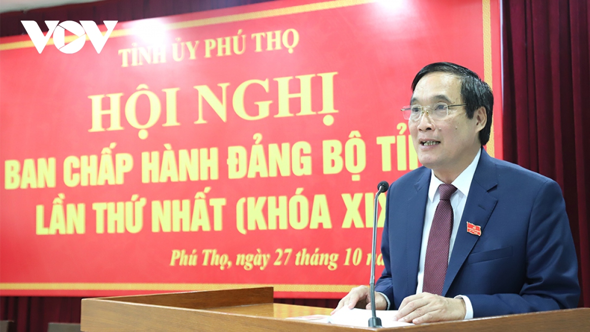 Ông Bùi Minh Châu tái đắc cử Bí thư Tỉnh ủy Phú Thọ nhiệm kỳ 2020-2025